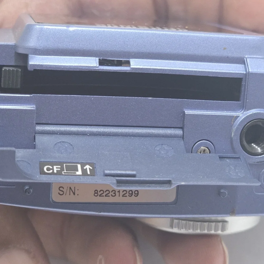 Samsung Digimax 130‎ 1.3MP Vintage Digital Camera Silver Blue Tested Works Y2K